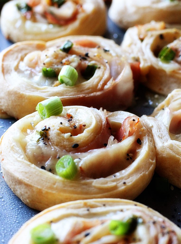 These roll ups are filled with ham and cheese and melted buttery dijon mustard. Life-in-the-Lofthouse.com