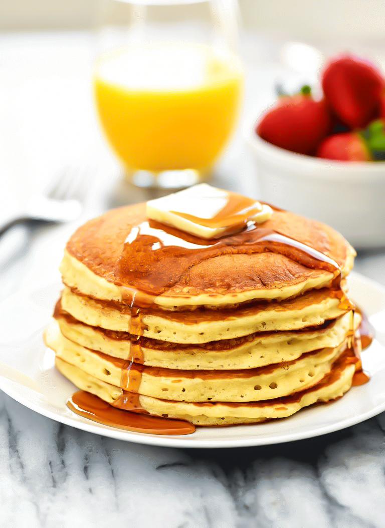 These pancakes are golden and fluffy pancakes that taste just like the ones from the popular restaurant chain IHOP. Life-in-the-Lofthouse.com