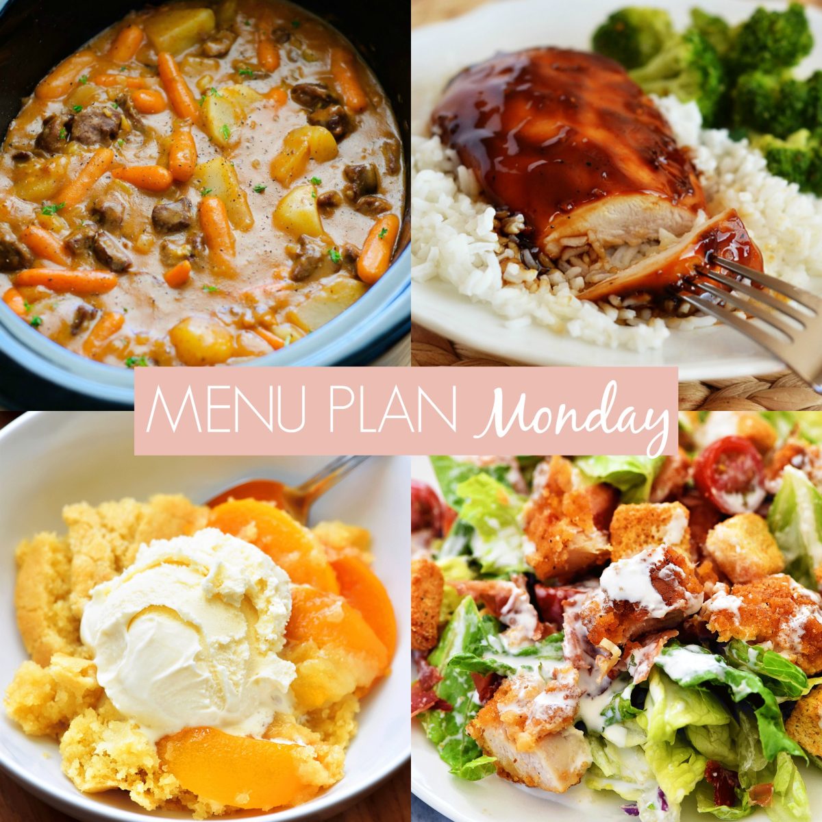 menu plan Monday 