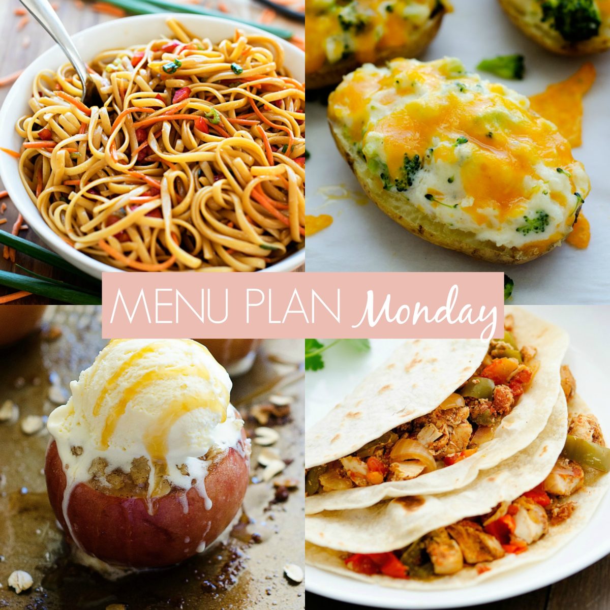menu plan Monday 