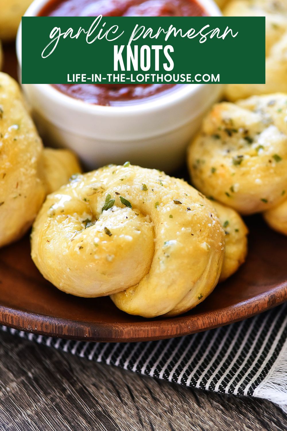Garlic Parmesan Knots
