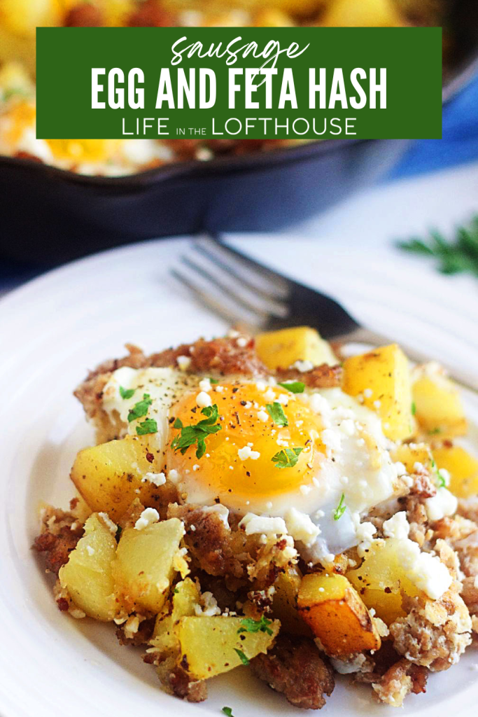 Sausage, Egg, and Feta Hash