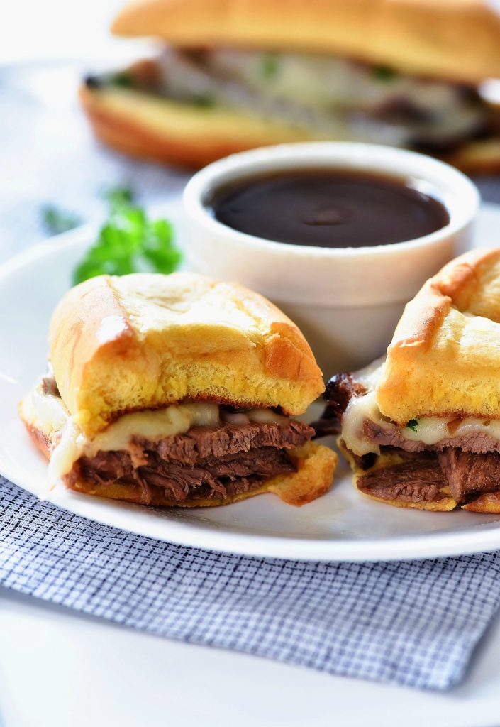 Slow Cooker French Dip Sandwiches