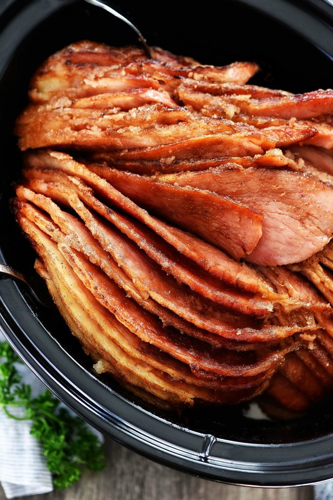 Slow Cooker Honey Glazed Ham