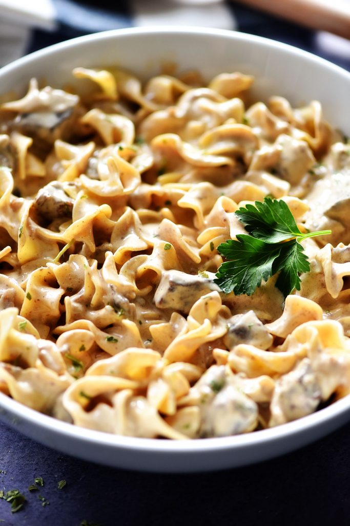 Slow Cooker Beef Stroganoff