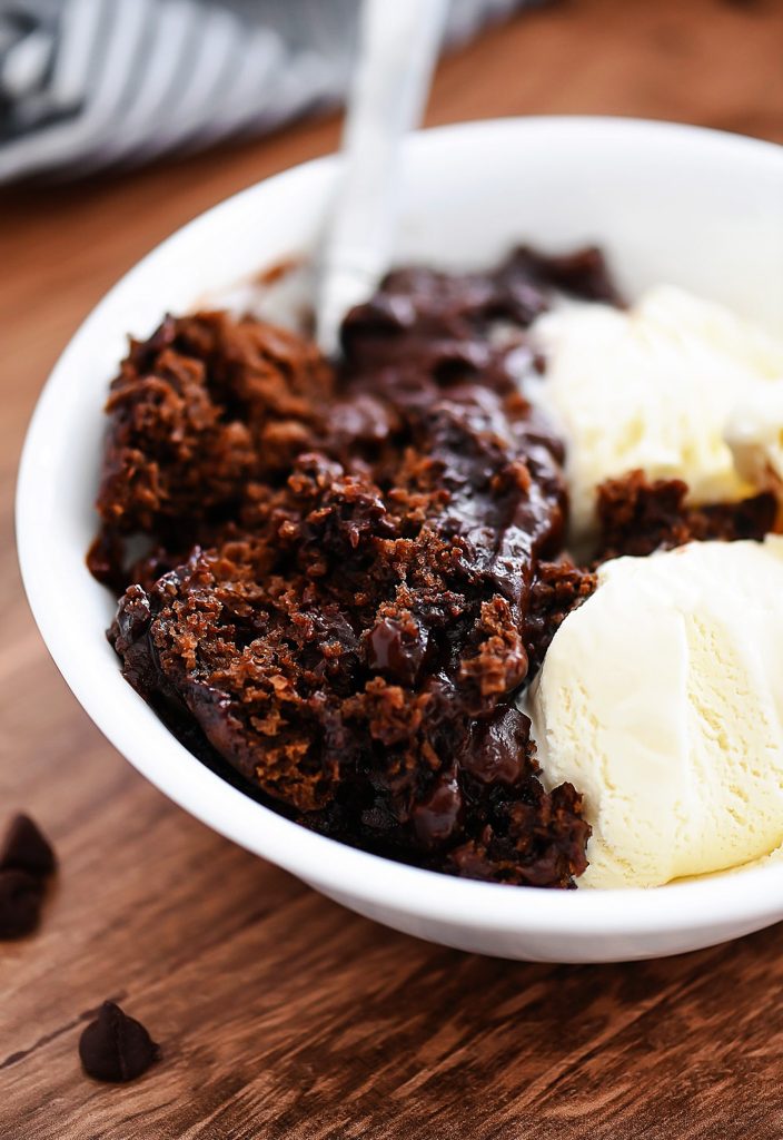 Hot Fudge Pudding Cake is a simple homemade chocolate cake filled with warm fudge. Life-in-the-Lofthouse.com