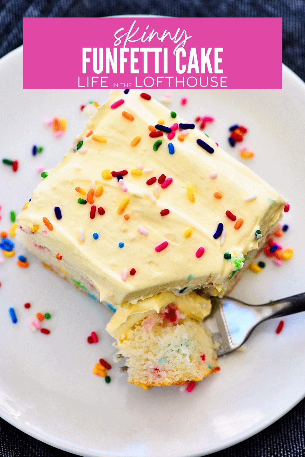 Skinny Funfetti Cake