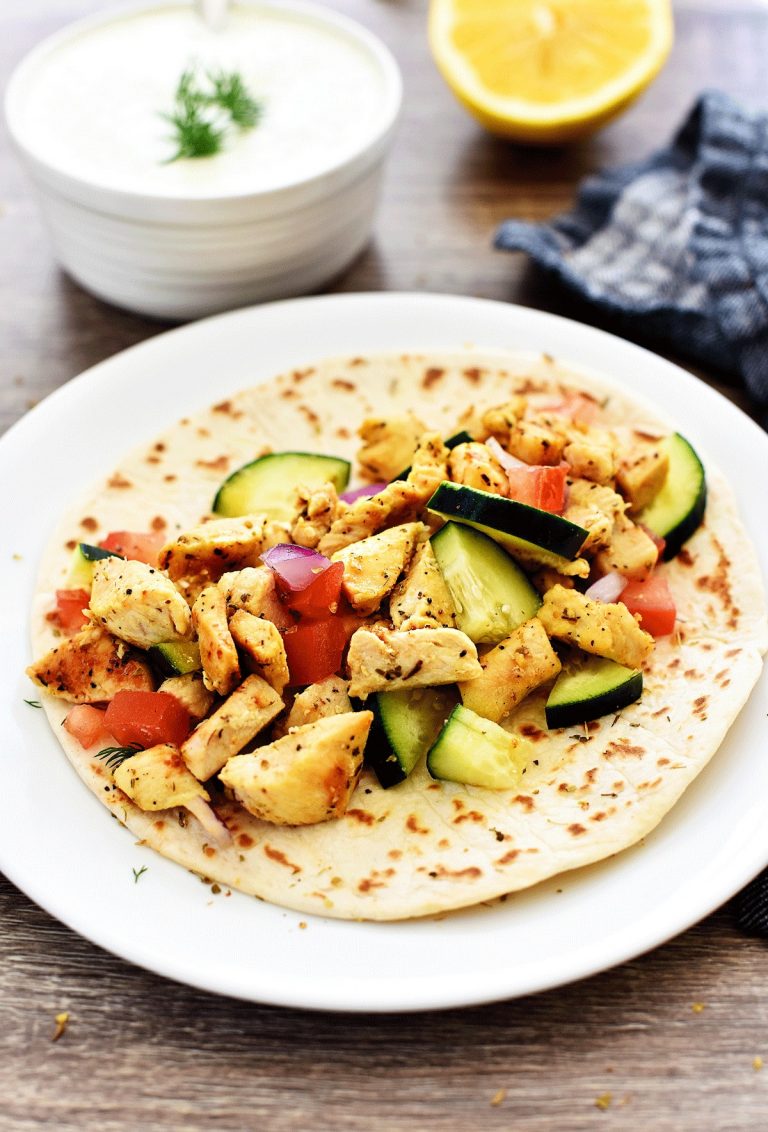 Greek Chicken Wraps