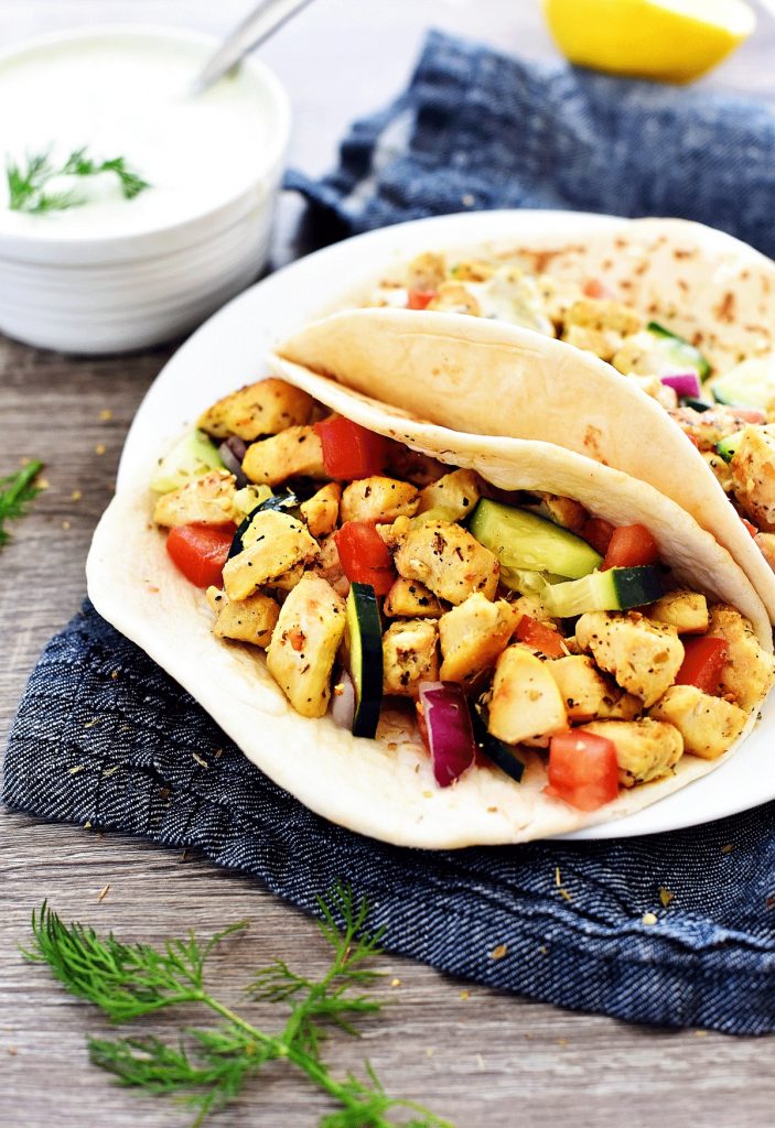 Greek Chicken Wraps