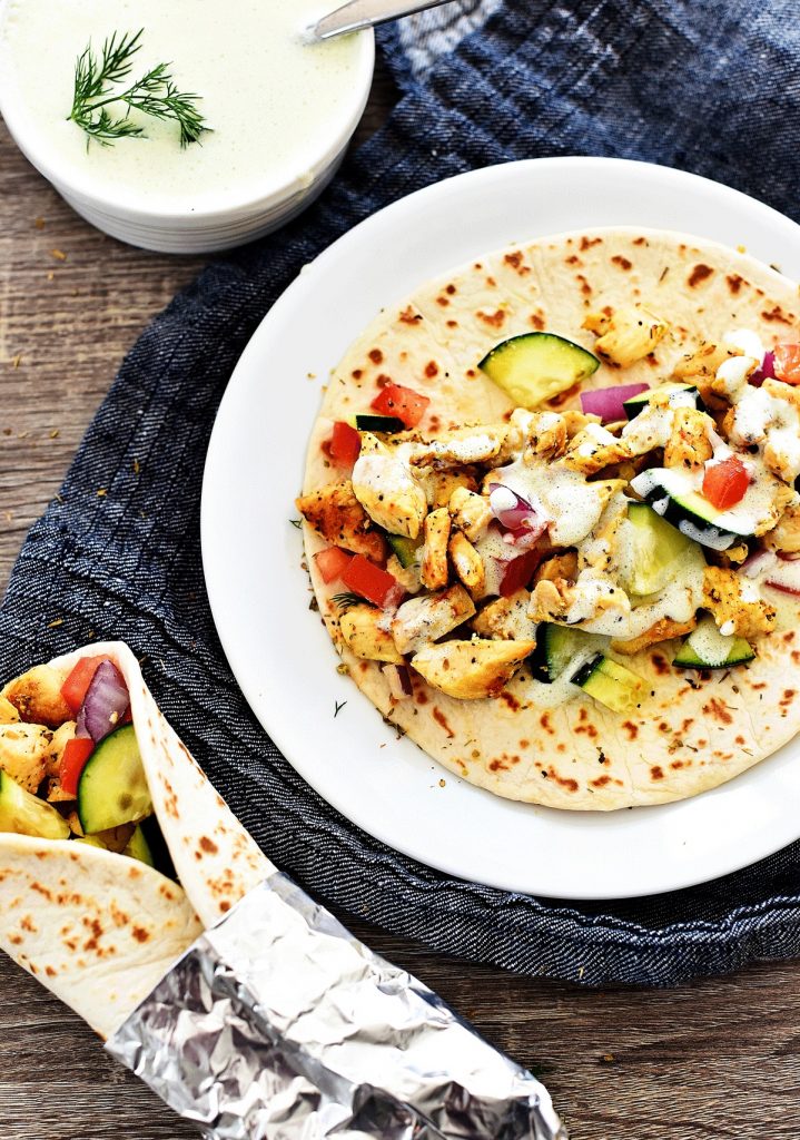 Greek Chicken Wraps