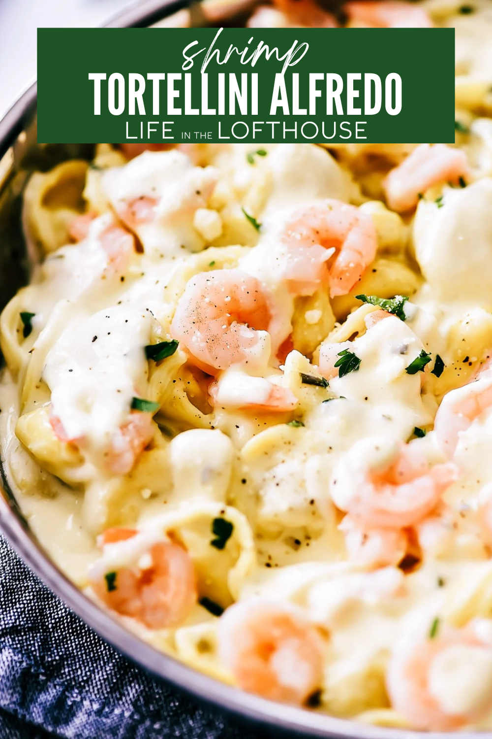 Shrimp Tortellini Alfredo Pinterest Pin