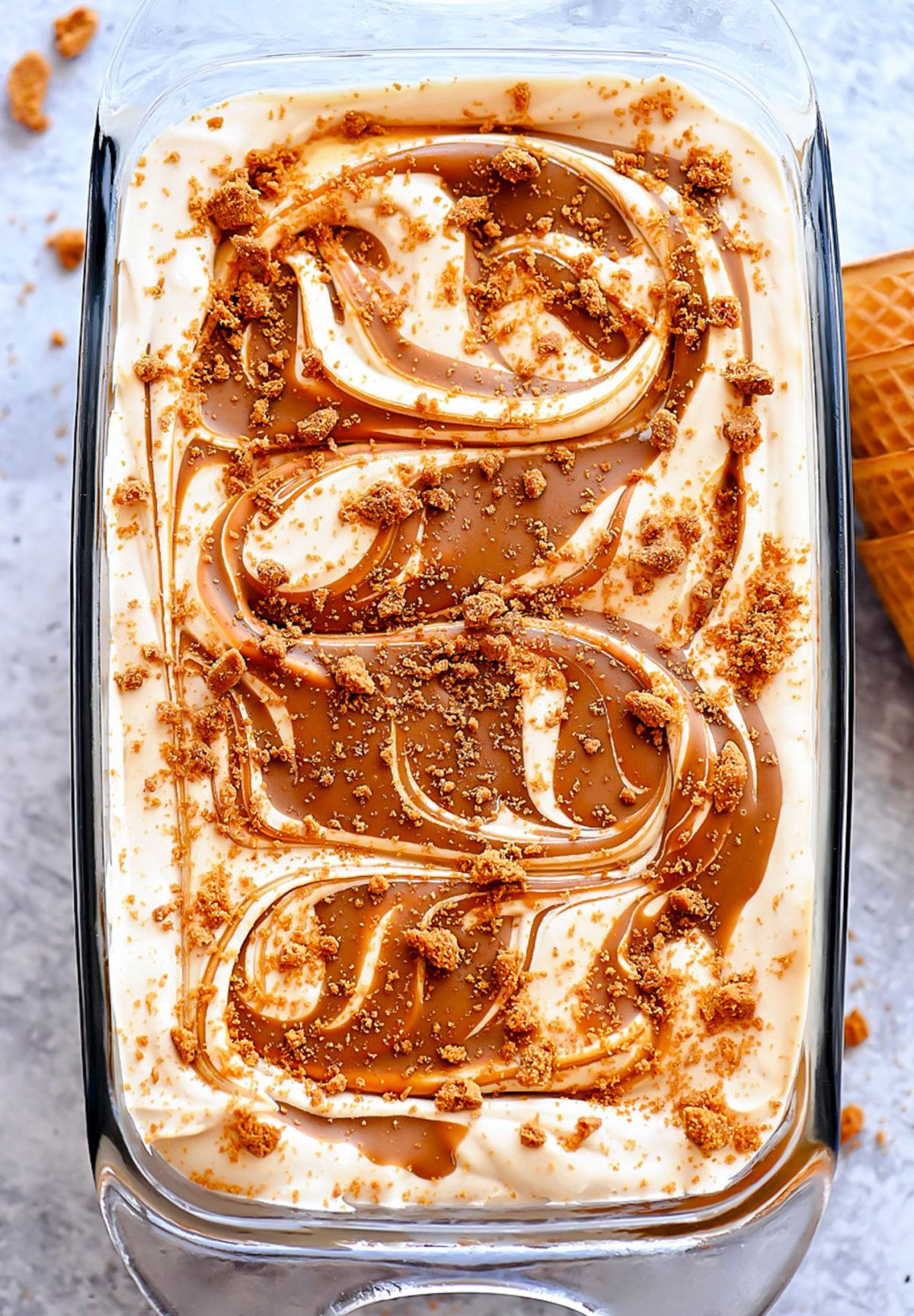 Homemade Biscoff Ice Cream