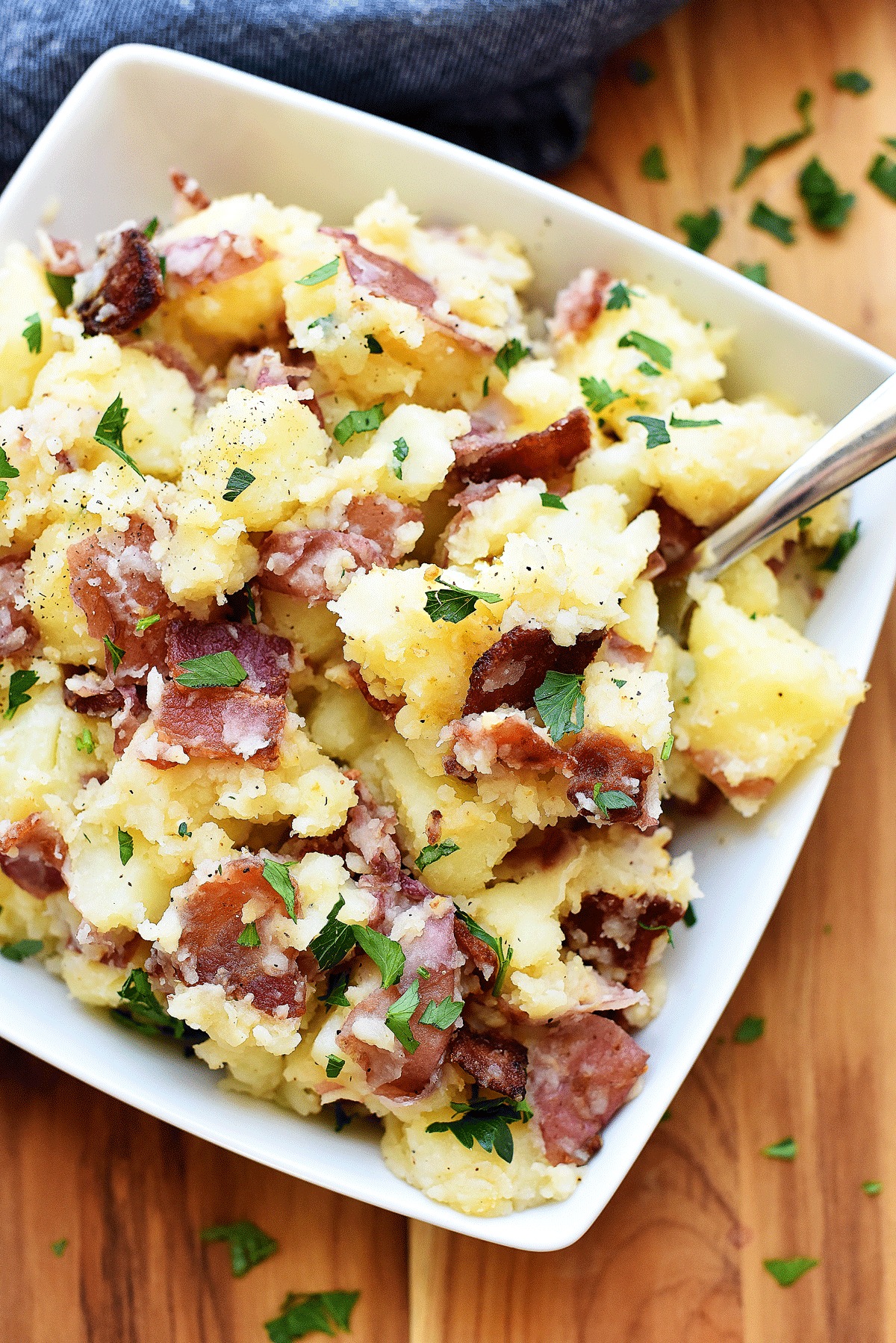 German Potato Salad is potatoes coated in a&nbsp;delicious and&nbsp;tangy&nbsp;dressing made of bacon, vinegar and Dijon mustard. Life-in-the-Lofthouse.com