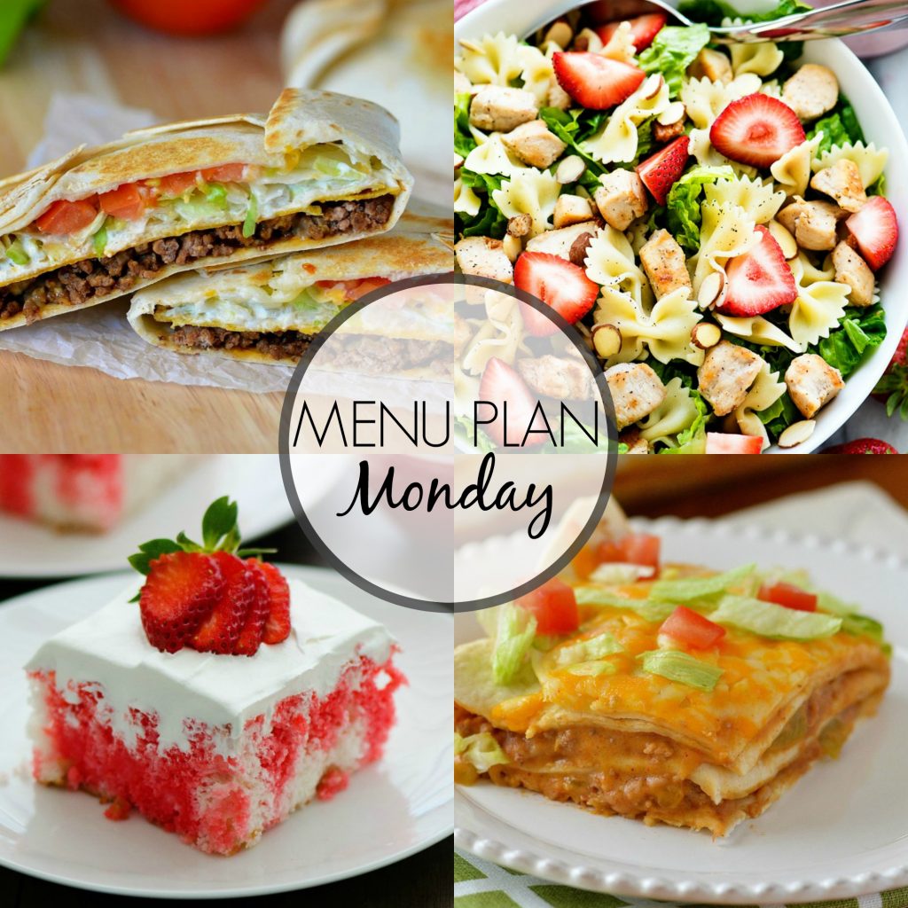 Menu Plan Monday 