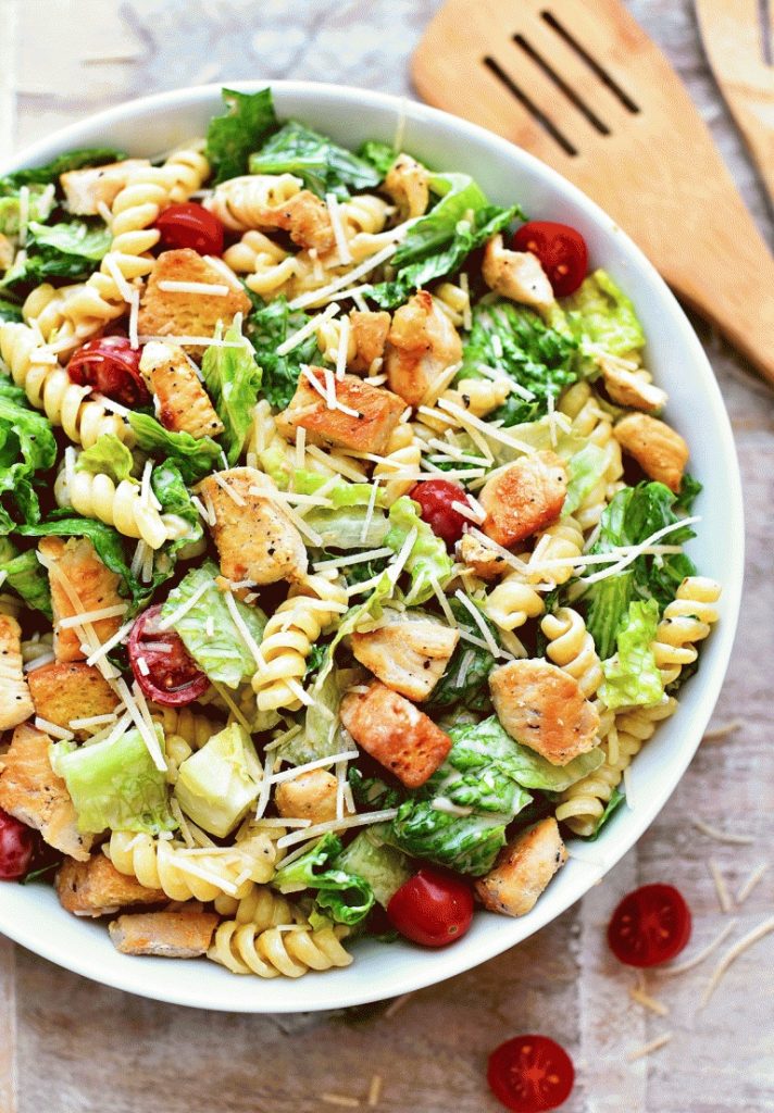 Chicken Caesar Pasta Salad 