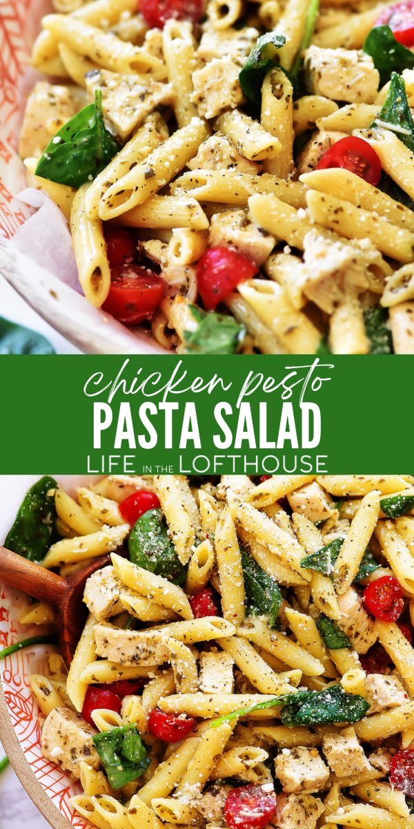 Chicken Pesto Pasta Salad