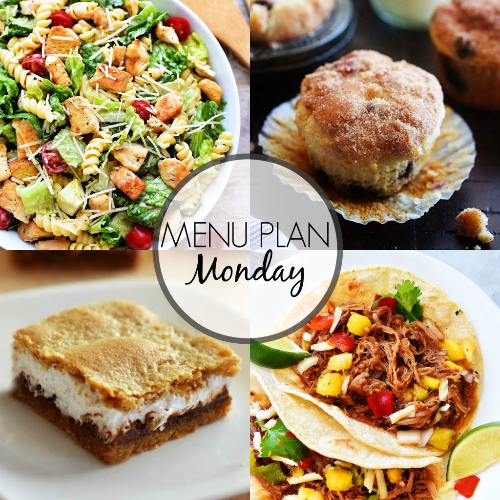 Menu Plan Monday 