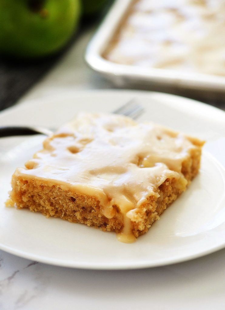 Caramel Apple Sheet Cake