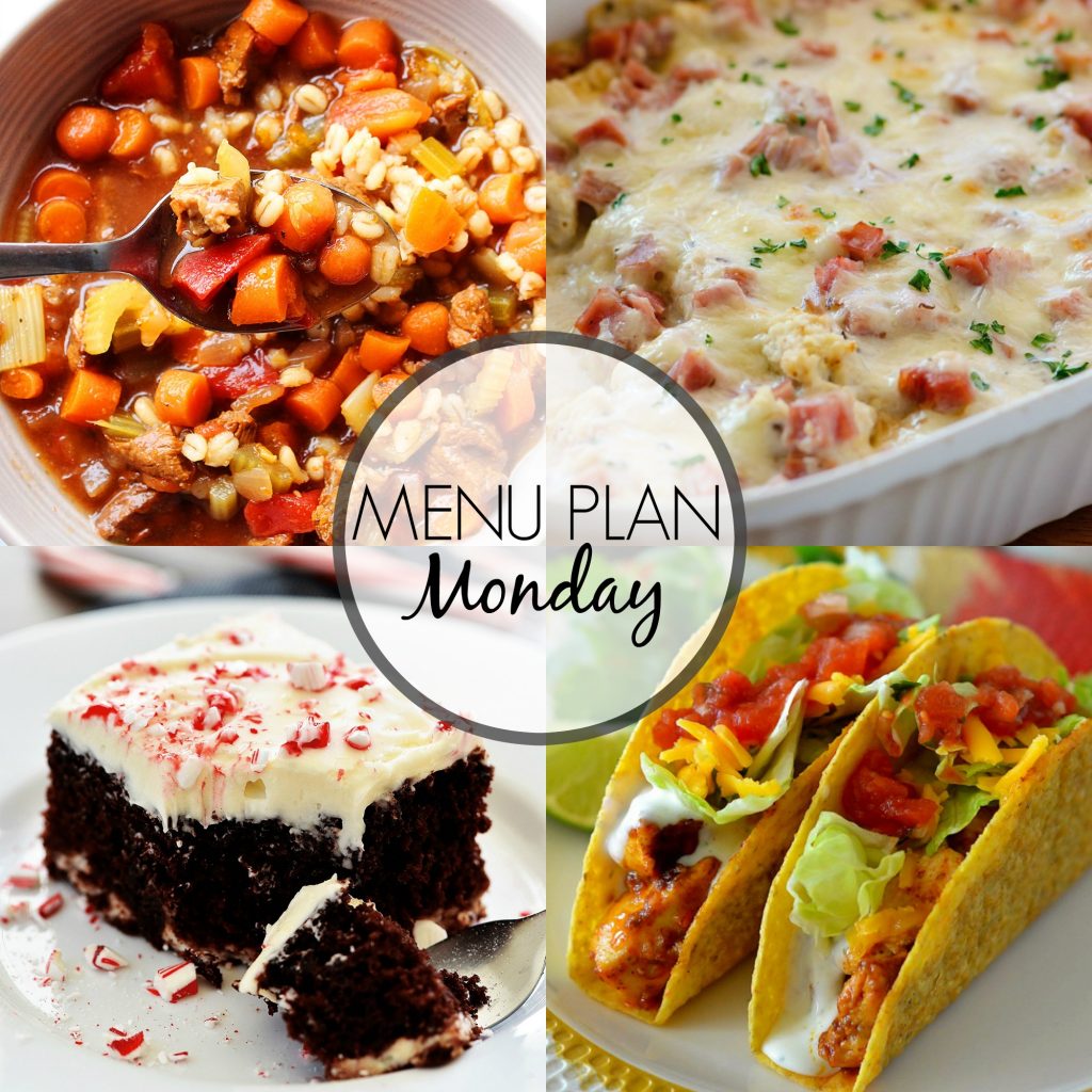 Menu Plan Monday 