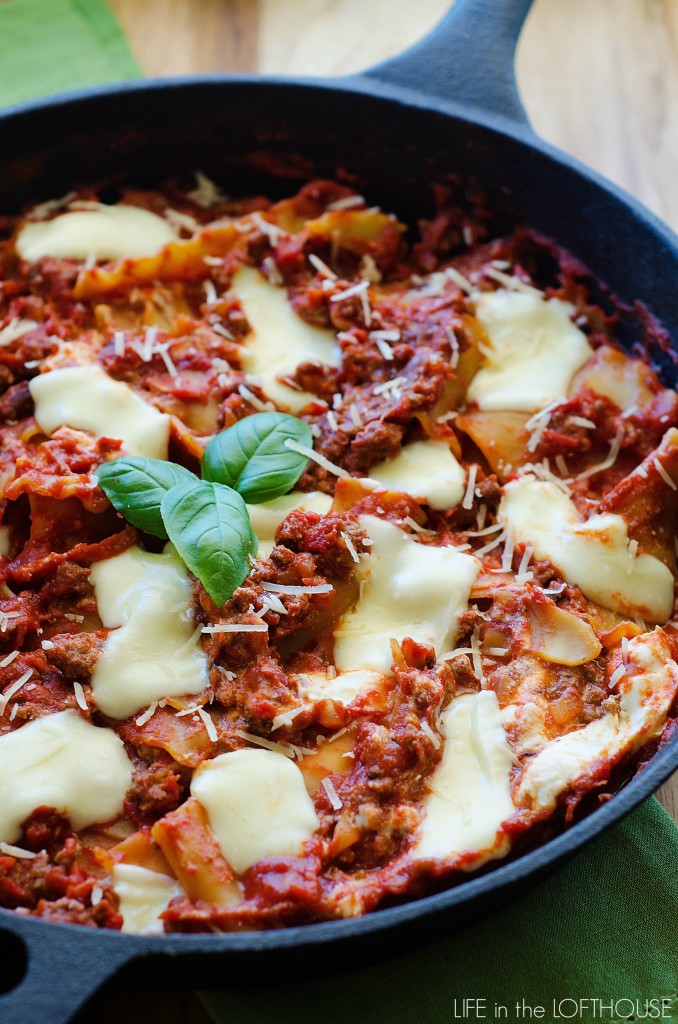 Easy Skillet Lasagna