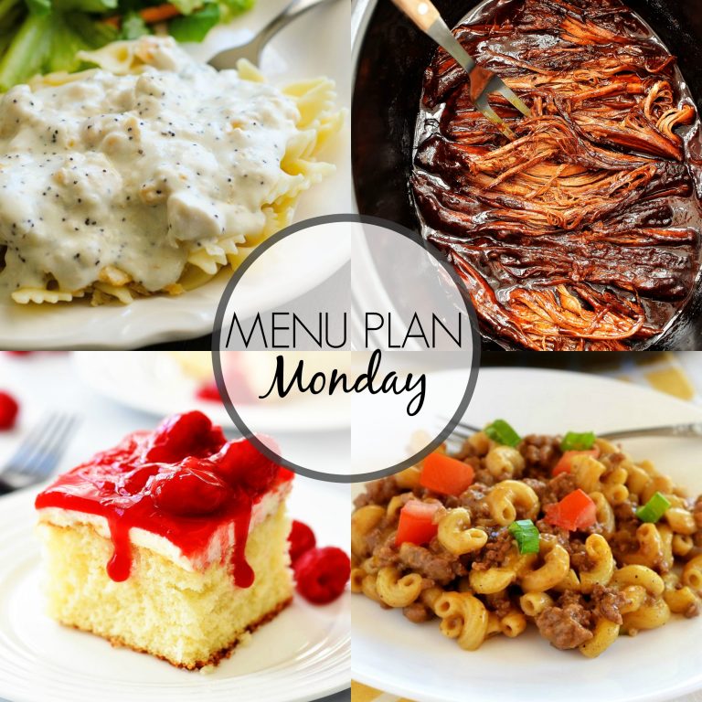 Menu Plan Monday