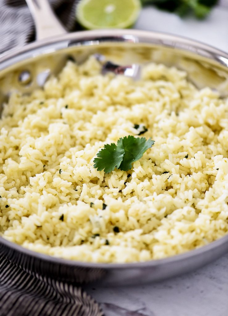Cilantro Lime Rice is delicious rice with hints of cilantro and lime flavors. Life-in-the-Lofthouse.com