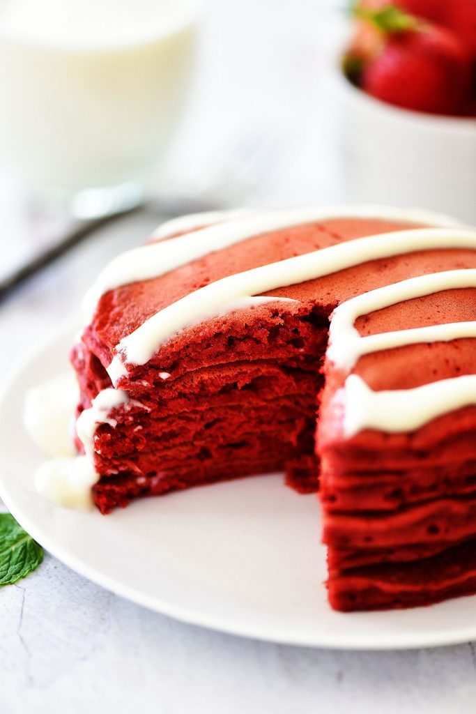 Red Velvet Pancakes