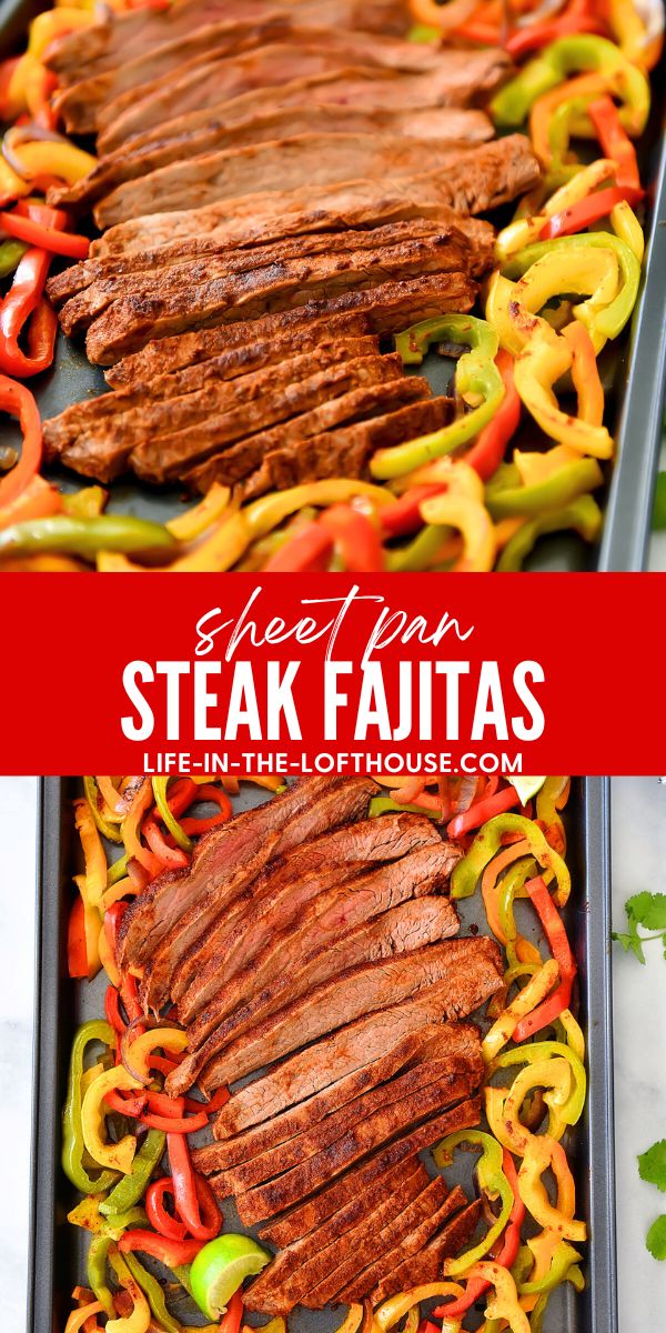 Sheet Pan Steak Fajitas