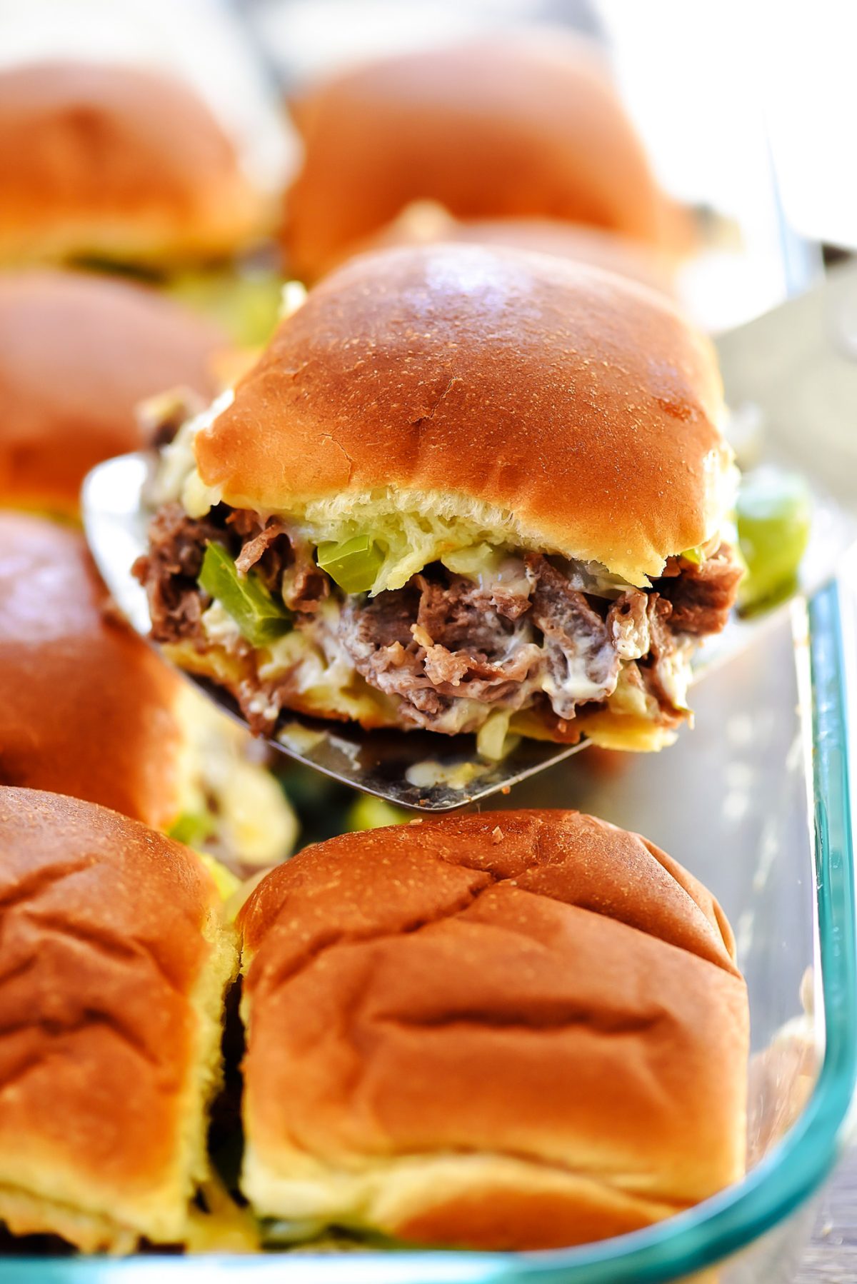 Cheesesteak Slider Sandwiches