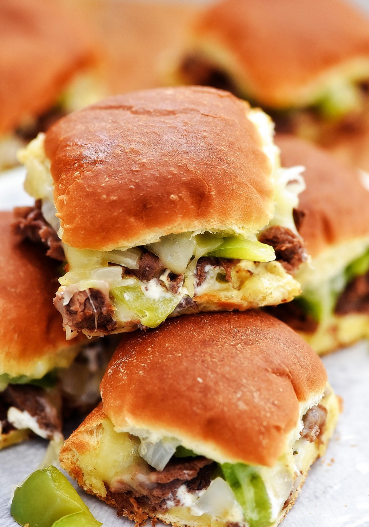 Cheesesteak Slider Sandwiches