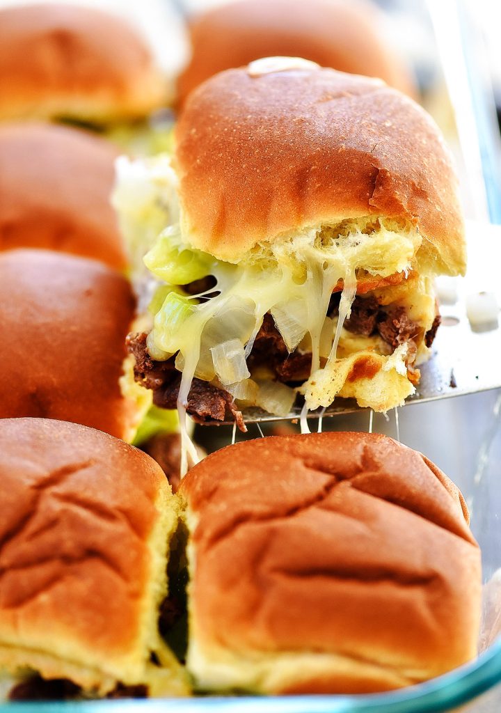 Cheesesteak Slider Sandwiches