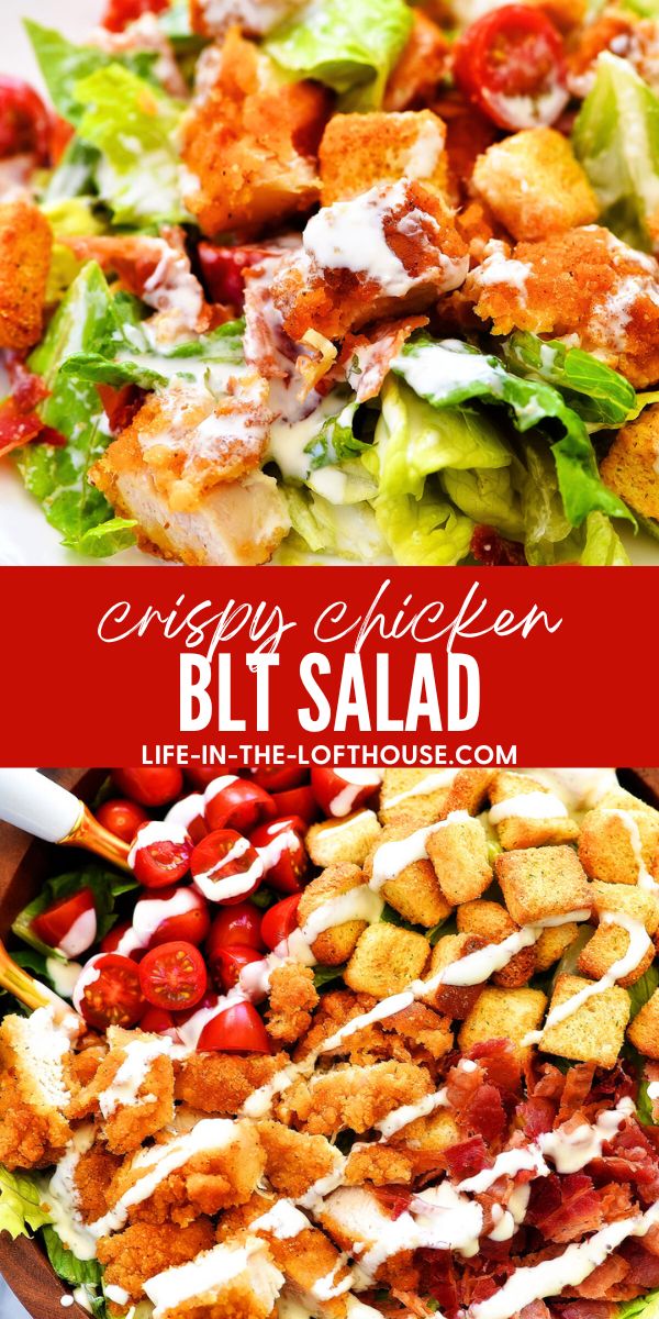 Crispy Chicken BLT Salad