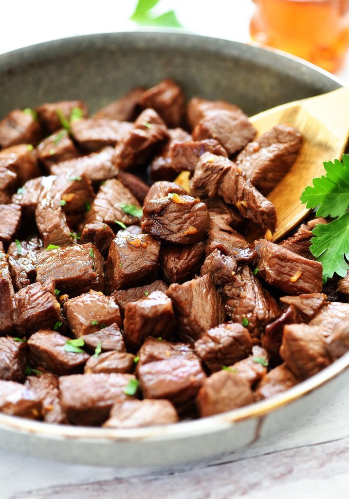 Garlic Honey Steak Bites