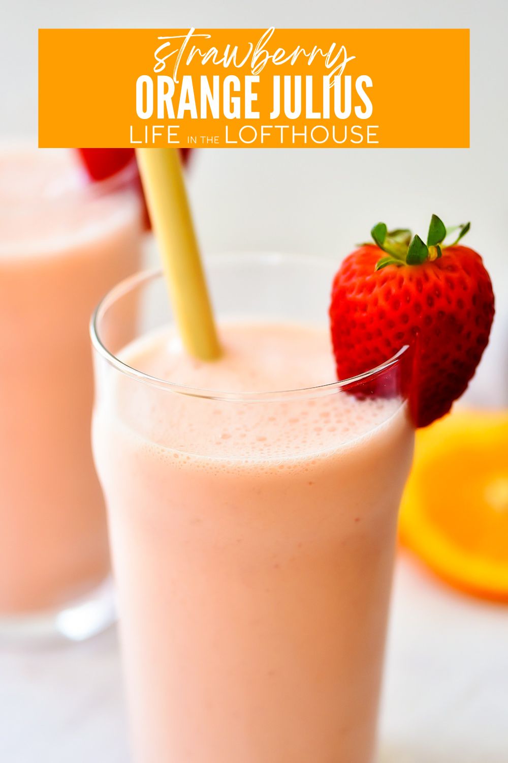 Strawberry Orange Julius are a delicious frozen drink with strawberry orange flavor. Life-in-the-Lofthouse.com