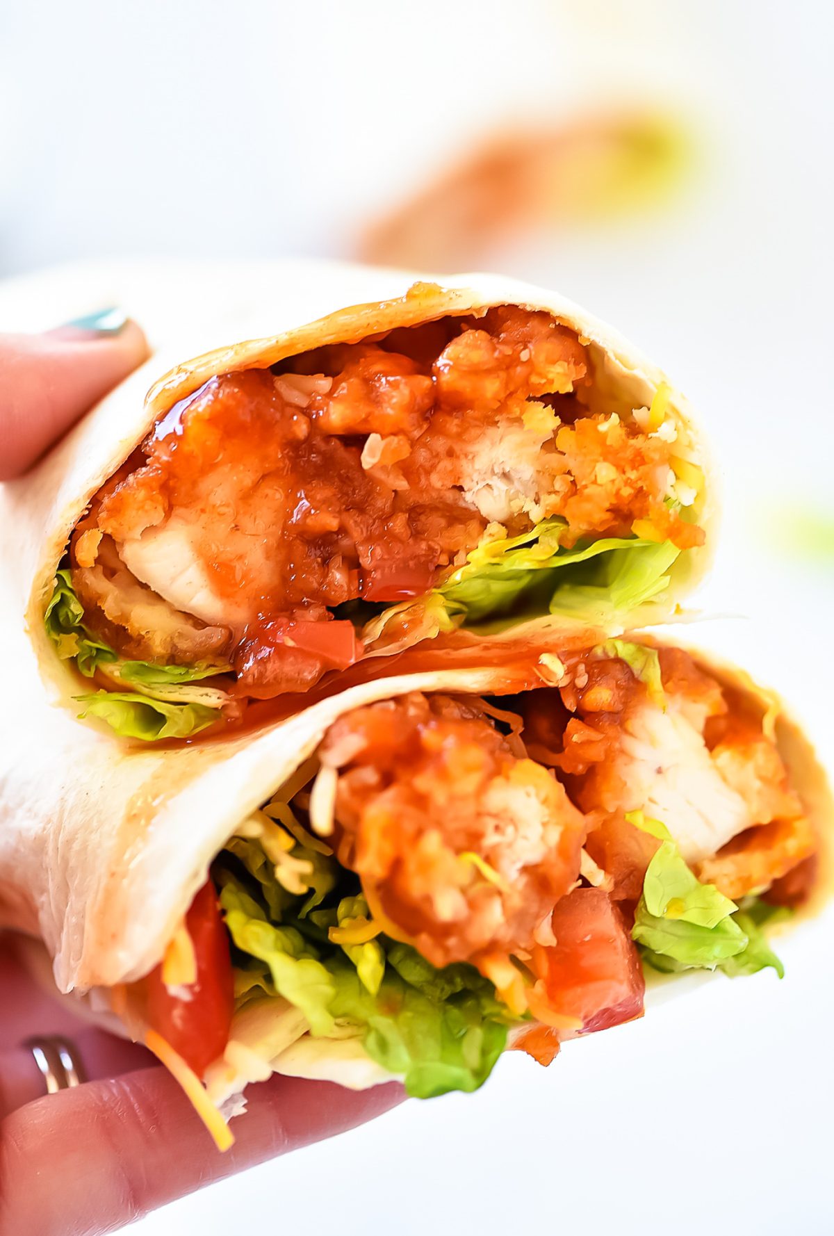 Sticky Chicken Wraps