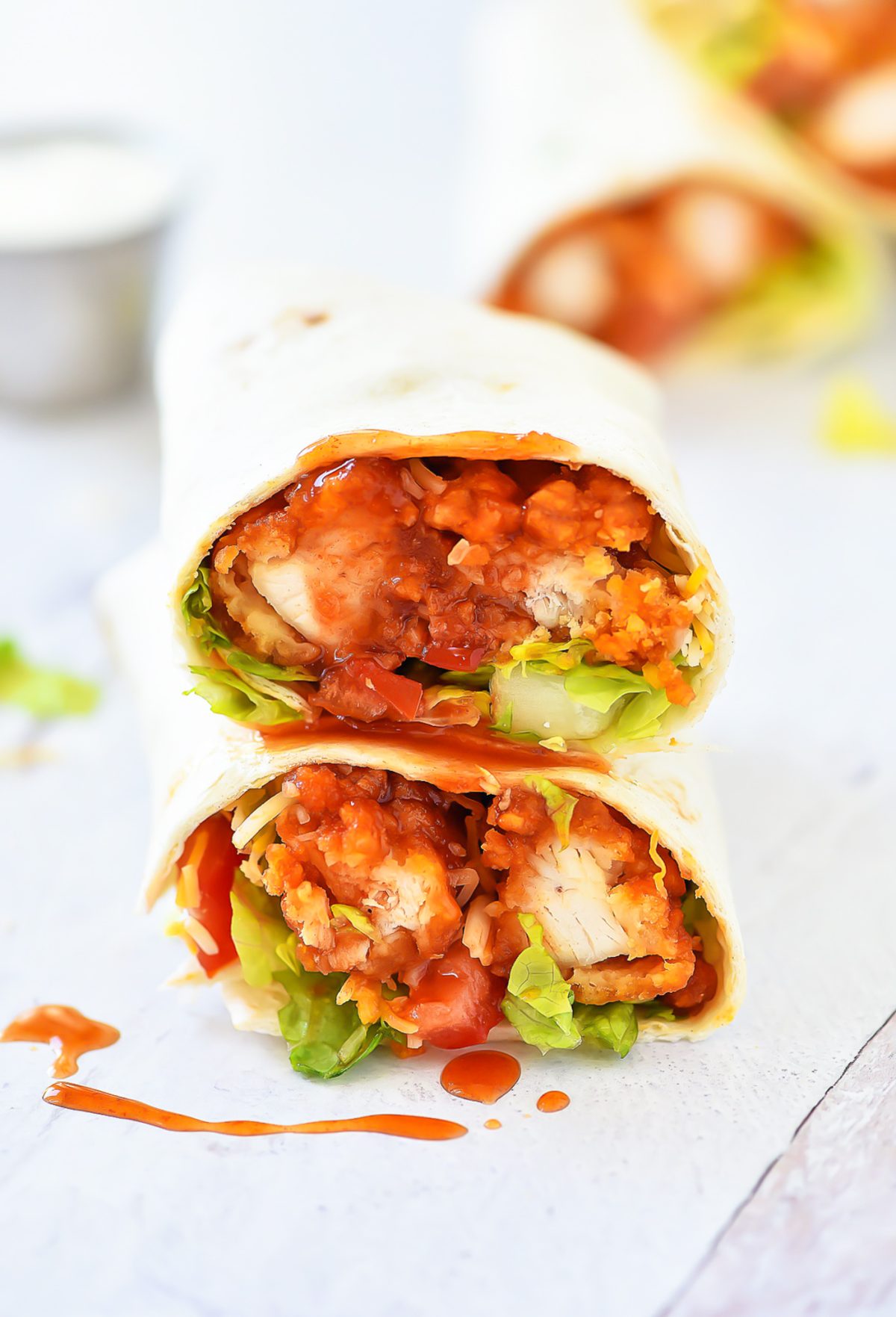 Sticky Chicken Wraps