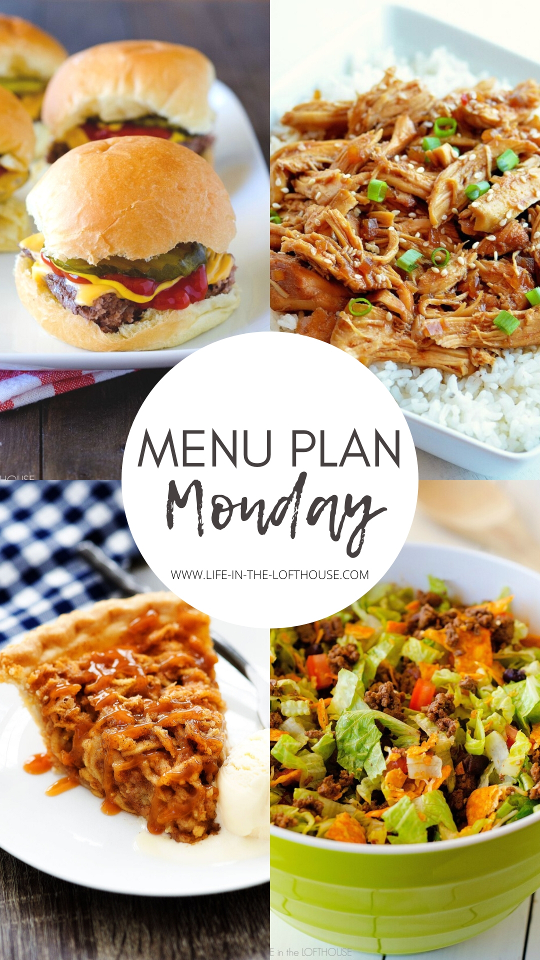 Menu Plan Monday is a list of dinner recipes. Each menu includes six dinner ideas and one dessert. Life-in-the-Lofthouse.com