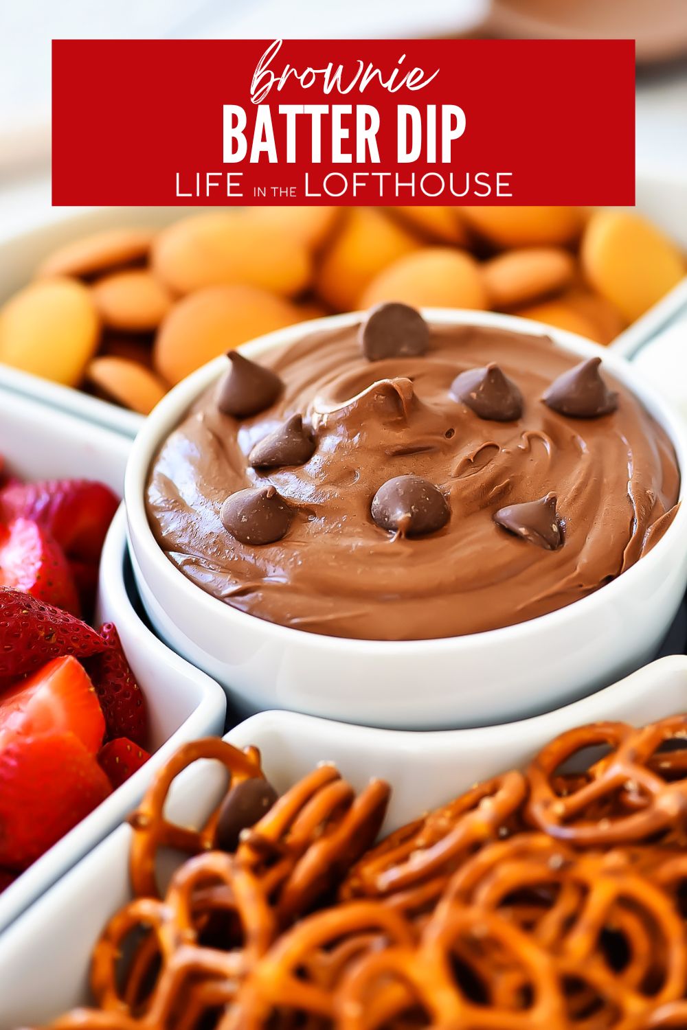 Brownie Batter Dip Pinterest Pin