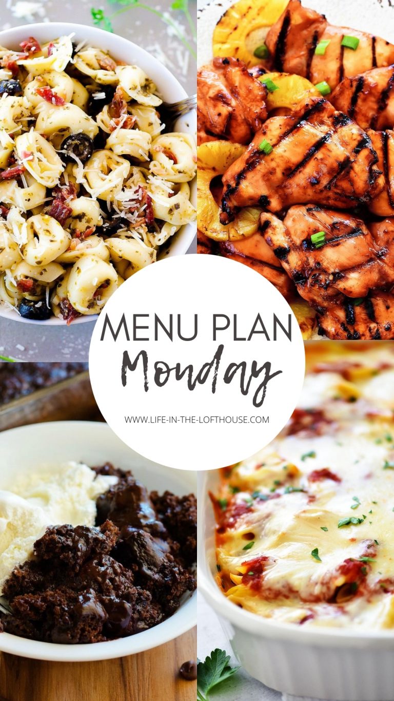 Menu Plan Monday is your guide to getting delicious and easy meals on the table. Your family and your wallet will thank you for these home cooked dinners! Life-in-the-Lofthouse.com
