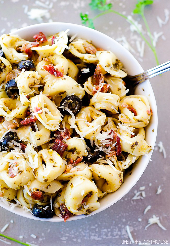 Pesto Tortellini Salad