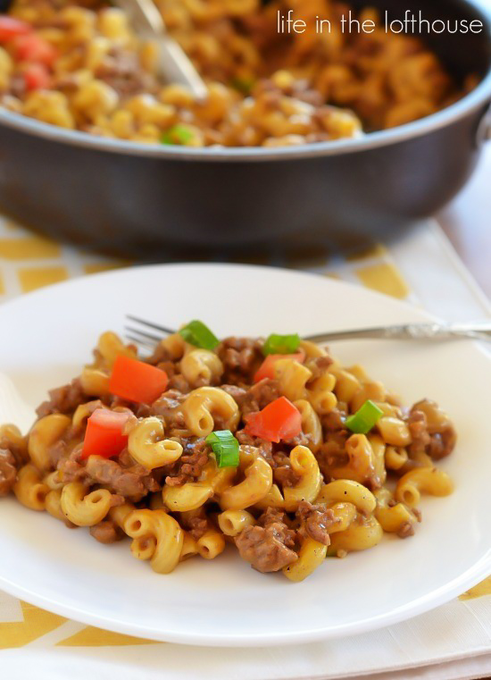 Cheesy Hamburger Skillet