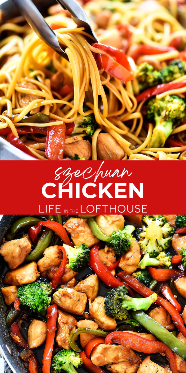 Szechuan Chicken Pinterest Pin