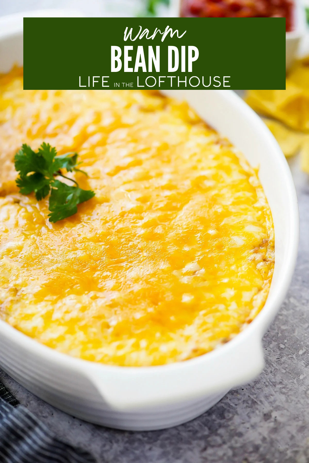 Warm Bean Dip Pinterest Pin