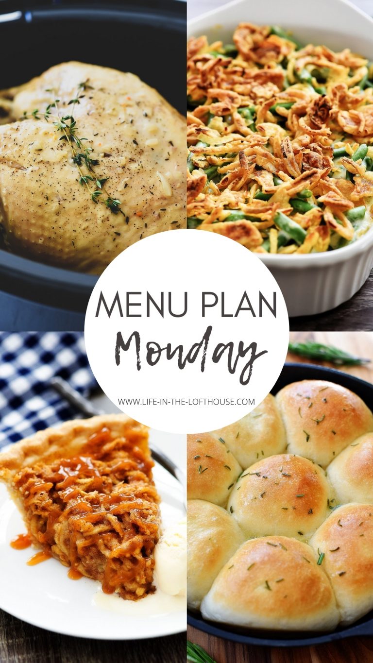 Thanksgiving Menu Plan Monday. Life-in-the-Lofthouse.com
