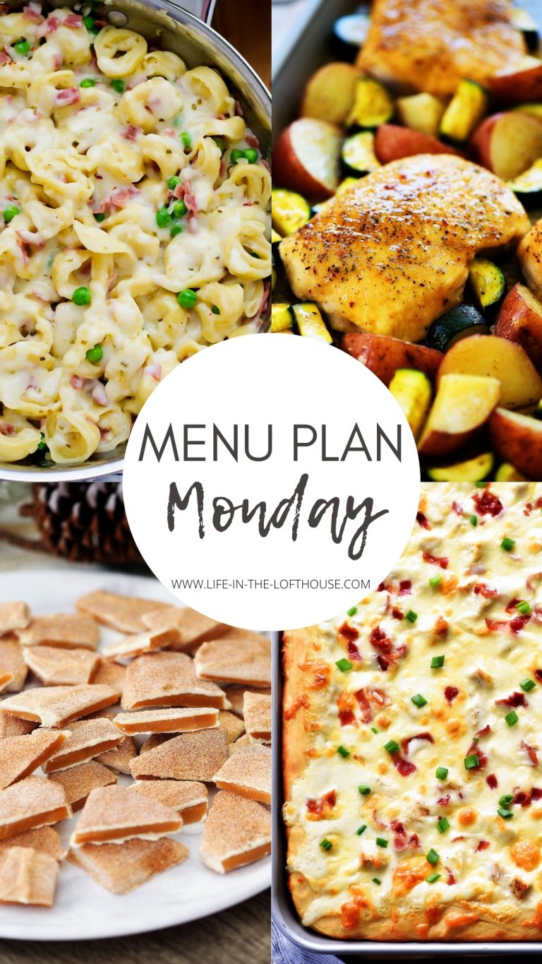 Menu Plan Monday is an easy dinner menu filled with six dinner recipes and one dessert. Life-in-the-Lofthouse.com