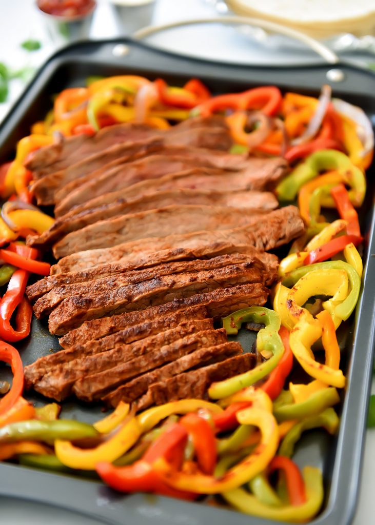 Sheet Pan Steak Fajitas