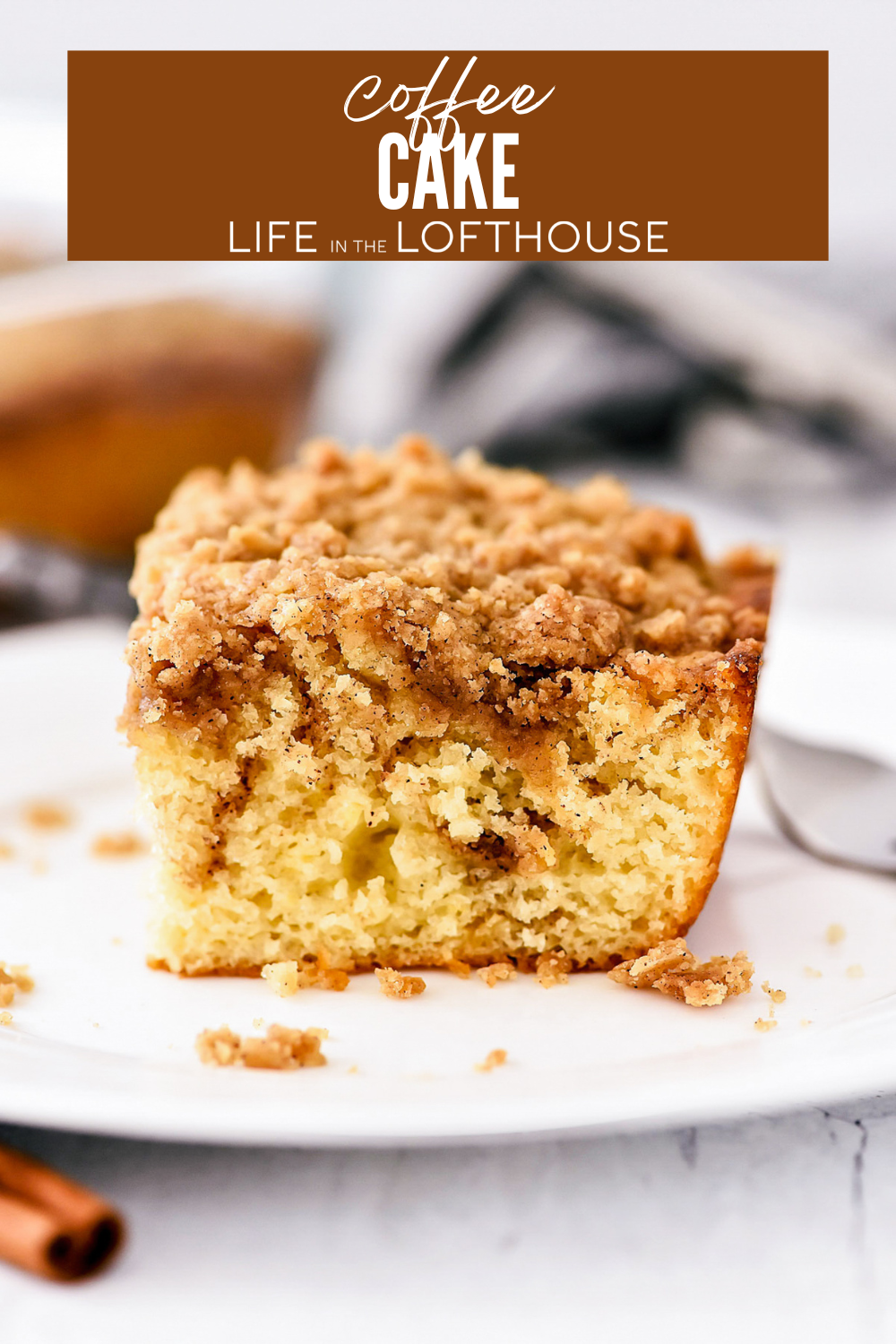 Coffee Cake is a buttery and cinnamon-sugar filled cake with a crumbly streusel topping. Pair this melt-in-your-mouth treat with a cup of coffee for breakfast or serve for dessert!