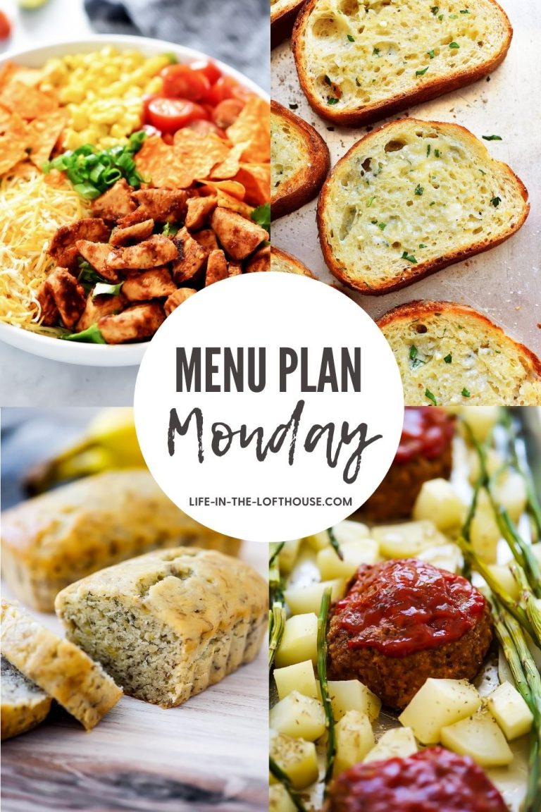 Menu Plan Monday is a list of six dinners and one dessert idea. Life-in-the-Lofthouse.com
