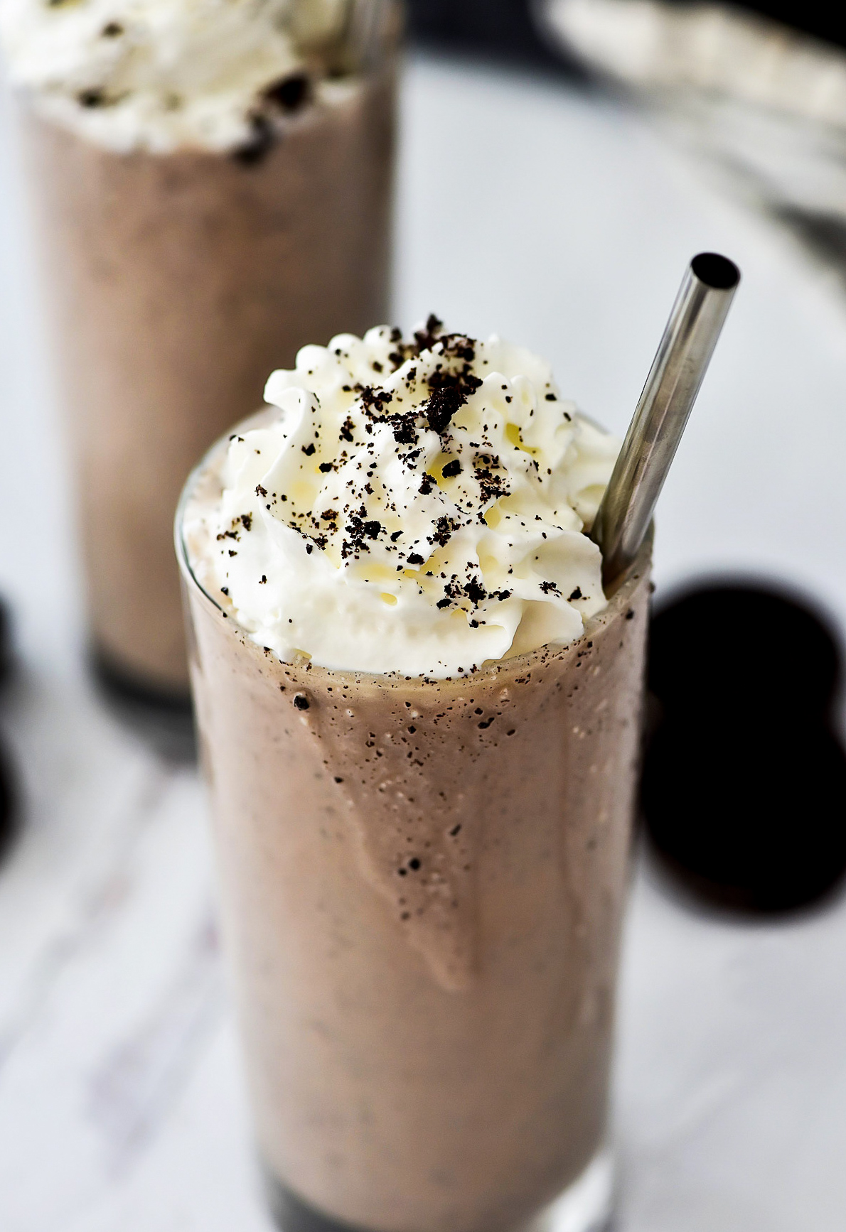 Oreo Chocolate Milkshakes that have fewer calories and fat.