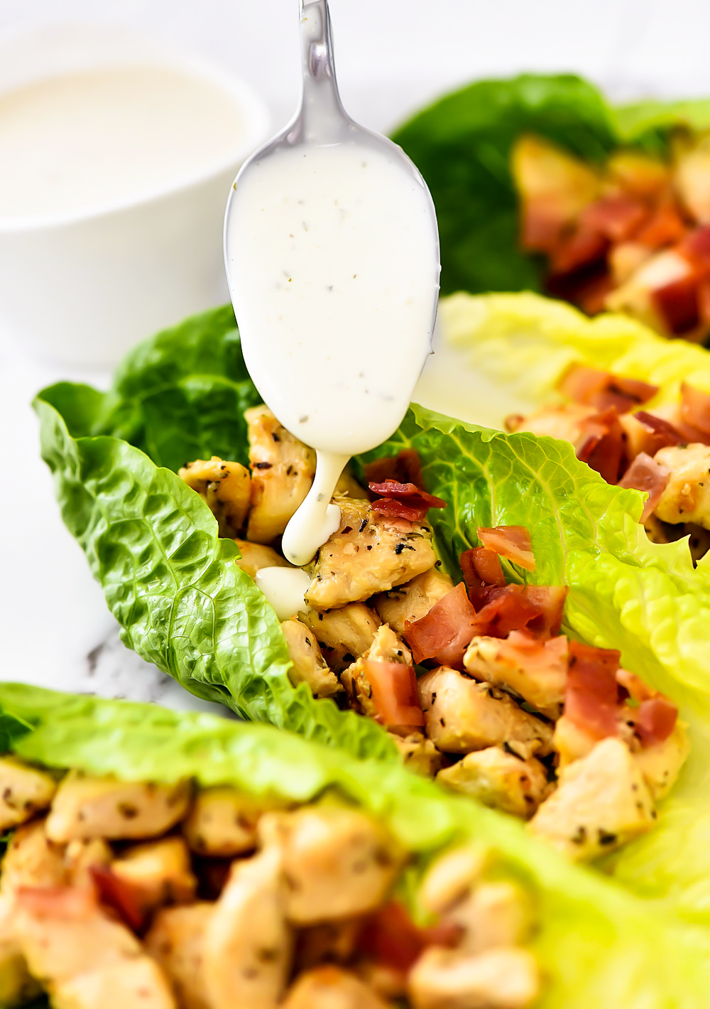 Chicken Bacon Ranch Lettuce Wraps for Menu Plan Monday #427